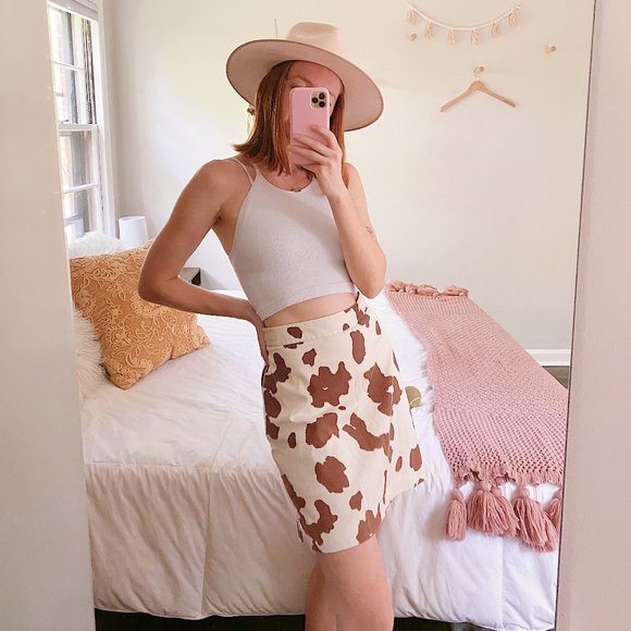 EP Pro Dresses & Skirts - EP Pro Cow Print Mini Skirt